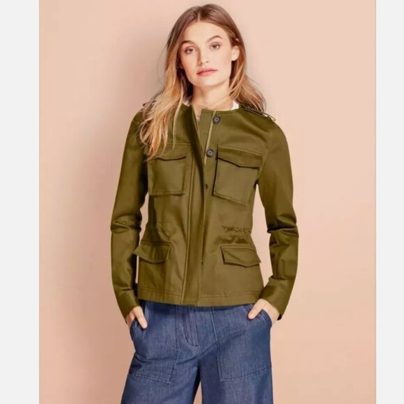 Brooks Brothers Jackets & Blazers - Brooks Brothers Red Fleece Army Green Military Utility Jacket Full Zip Preppy